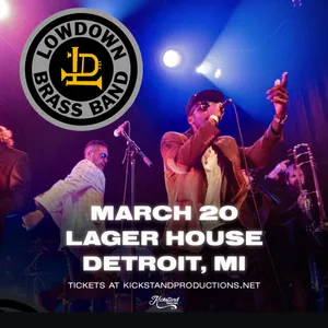 Lowdown Brass Band event on Friday, March 20, 2026