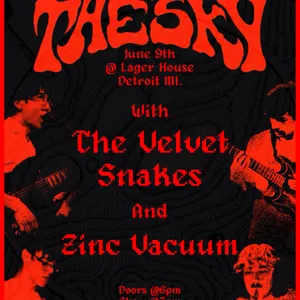 Corners of the Sky, Zinc Vacuum, The Velvet Snakes event on Tuesday, June 9, 2026