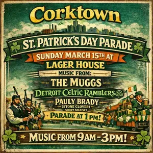 Parade Day w/ The Muggs, Detroit Celtic Ramblers event on Sunday, March 15, 2026