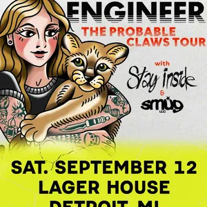 Sincere Engineer w/ Stay Inside & Smug LLC event on Saturday, September 12, 2026